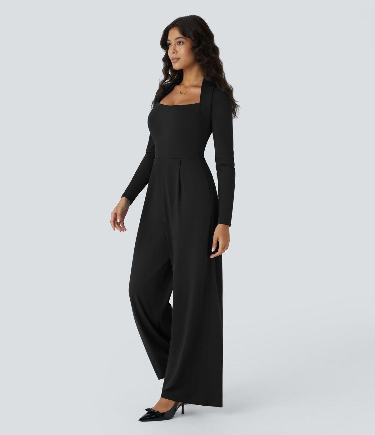 Combinaison de cérémonie à manches longues, coupe large avec poches latérales et zip invisible - Édition Easy Peasy