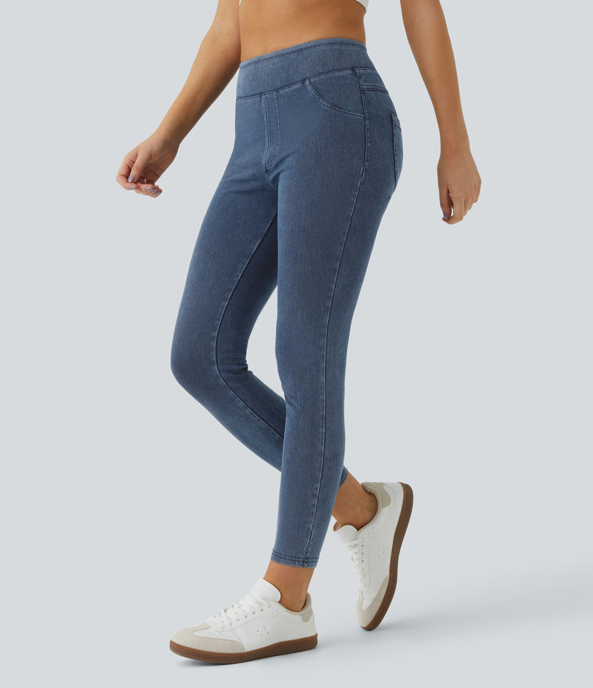 Halara Flex™ Jegging Casual Taille Haute Tricot Extensible Poche Latérale Arrière