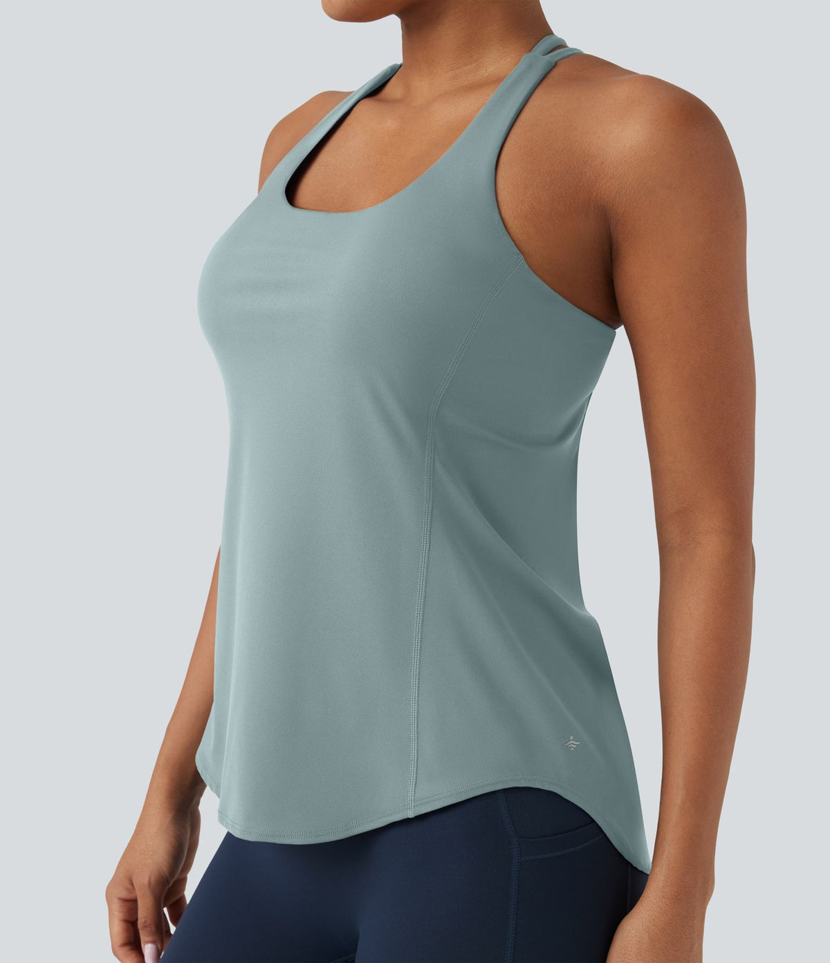 Débardeur running Halara UltraSculpt™ col rond dos croisé bonnets E-G