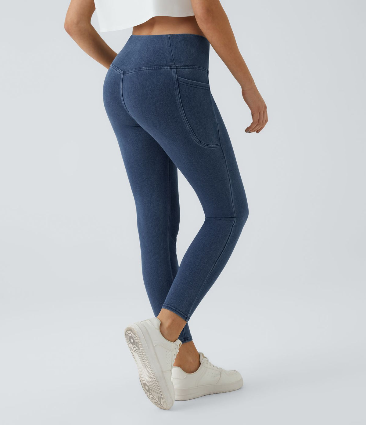 Halara Flex™ Jegging Travail Tricoté Extensible Lavé Poche Latérale Croisée