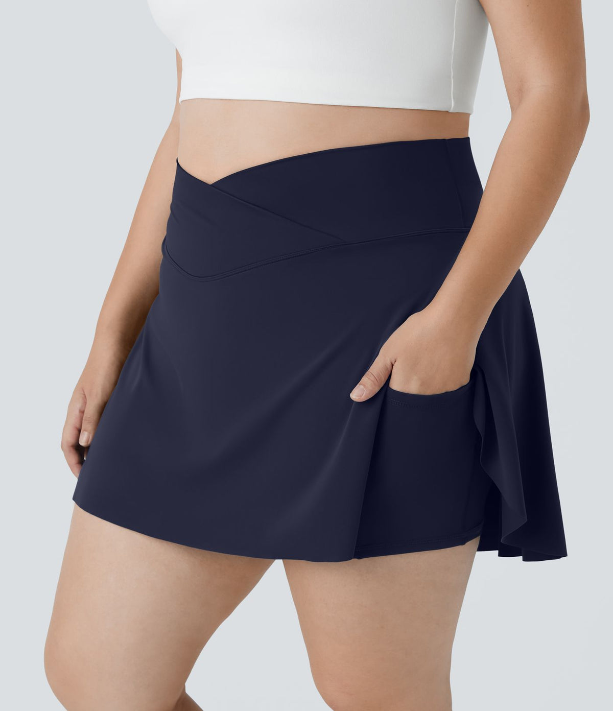 Everyday Softlyzero™ Jupe Tennis Airy Crossover 2 en1 Poche Latérale Cool Touch-Lucid Grande Taille