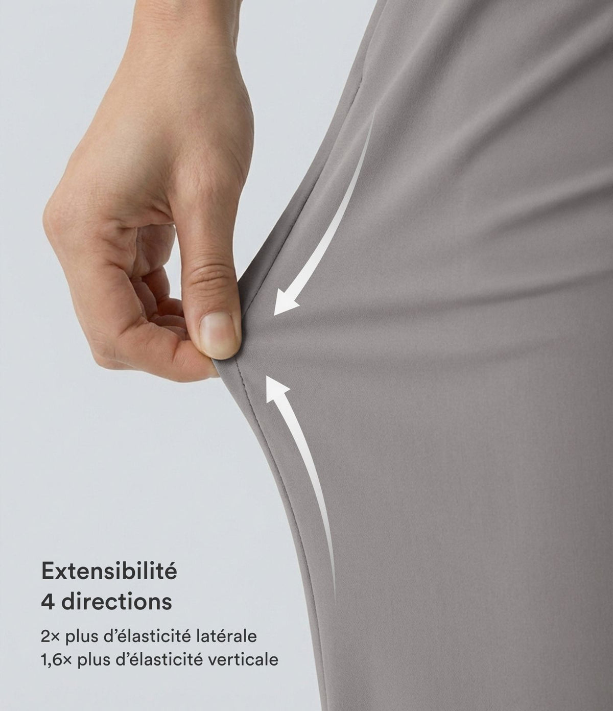 Halara Flex™ Pantalon Tailleur Évasé à Taille Haute Sculptant la Silhouette avec Poches Latérales Micro Waffle