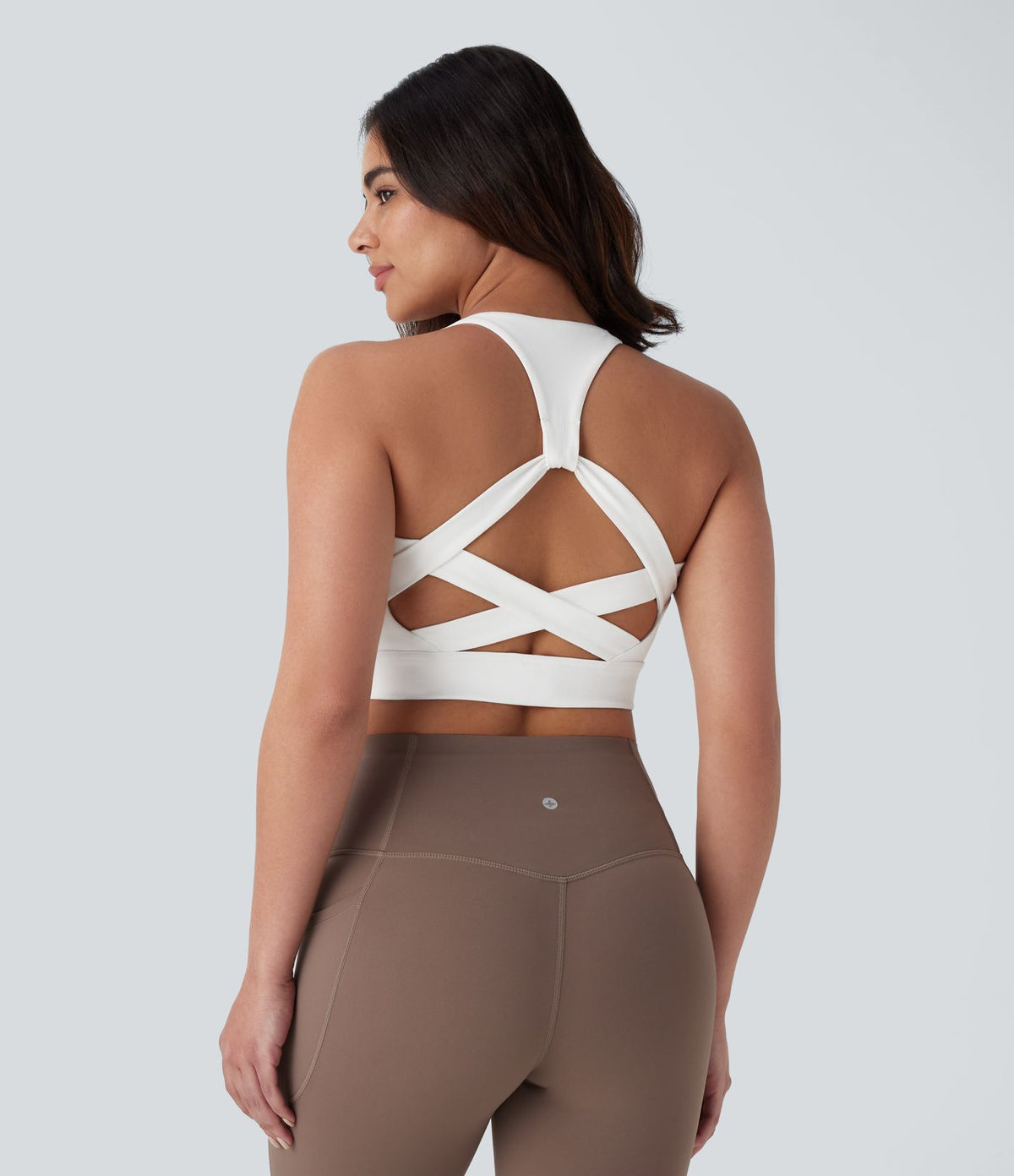 Brassière yoga dos nageur maintien léger E-G