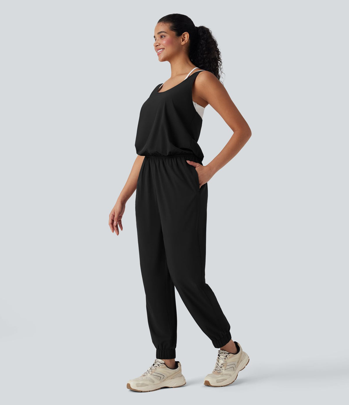 Combinaison workout Breezeful™ sans manches séchage rapide avec poches