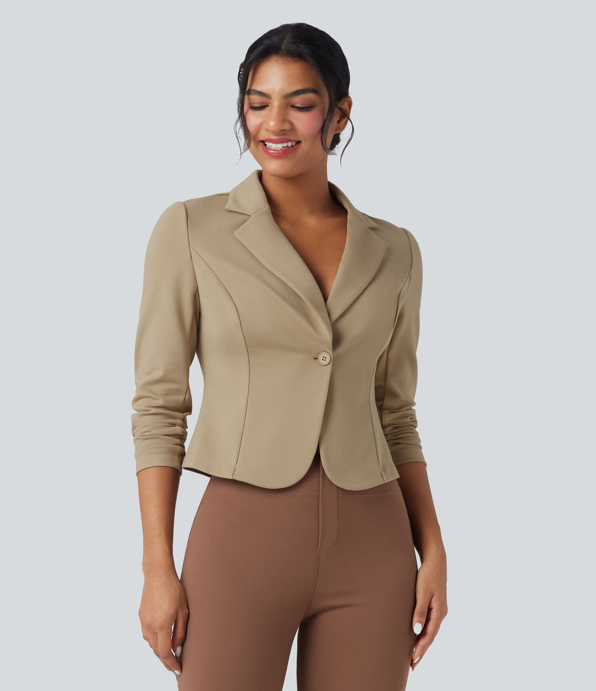 Blazer de travail ajusté manches longues