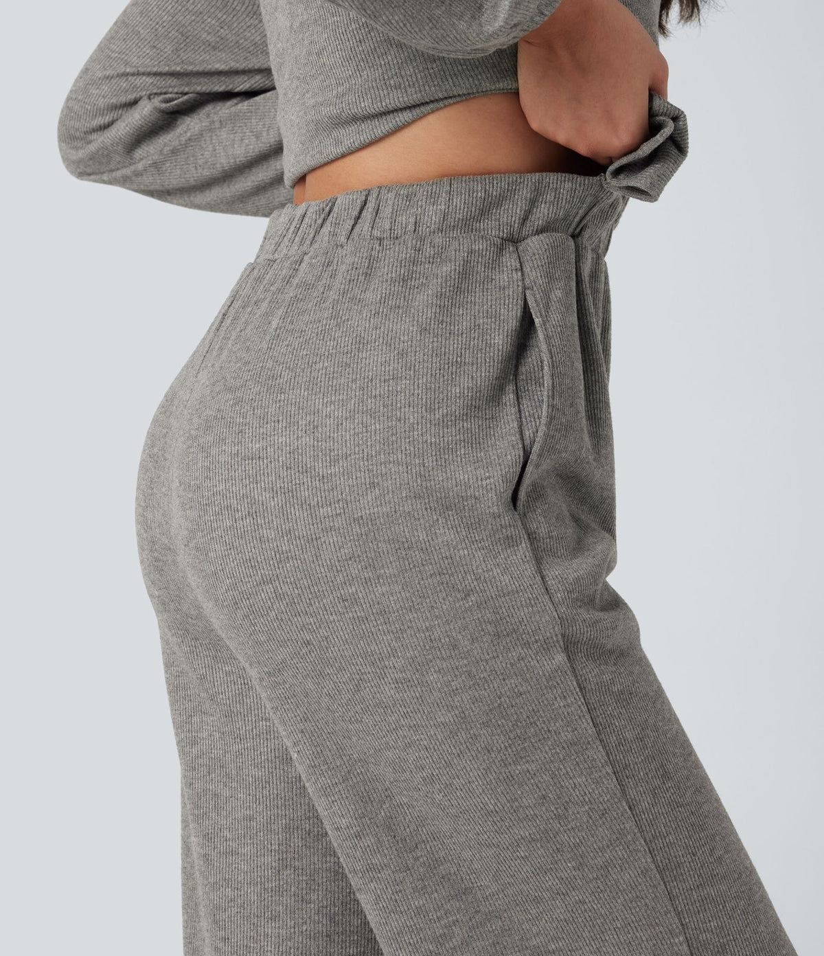 Combinaison jambes larges demi-zip manches longues avec poches - Édition Easy Peasy