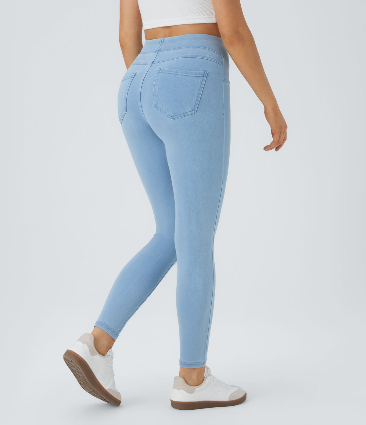 Halara Flex™ Jegging Casual Taille Haute Tricot Extensible Poche Latérale Arrière