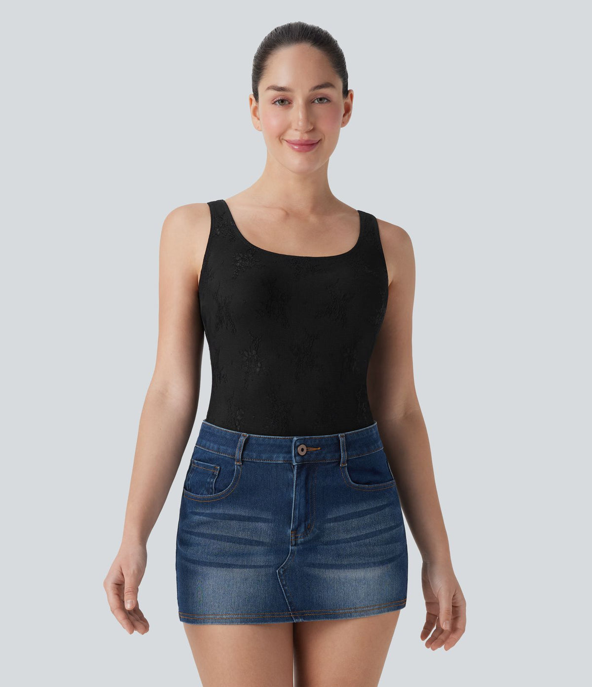 Body casual dentelle dos nu