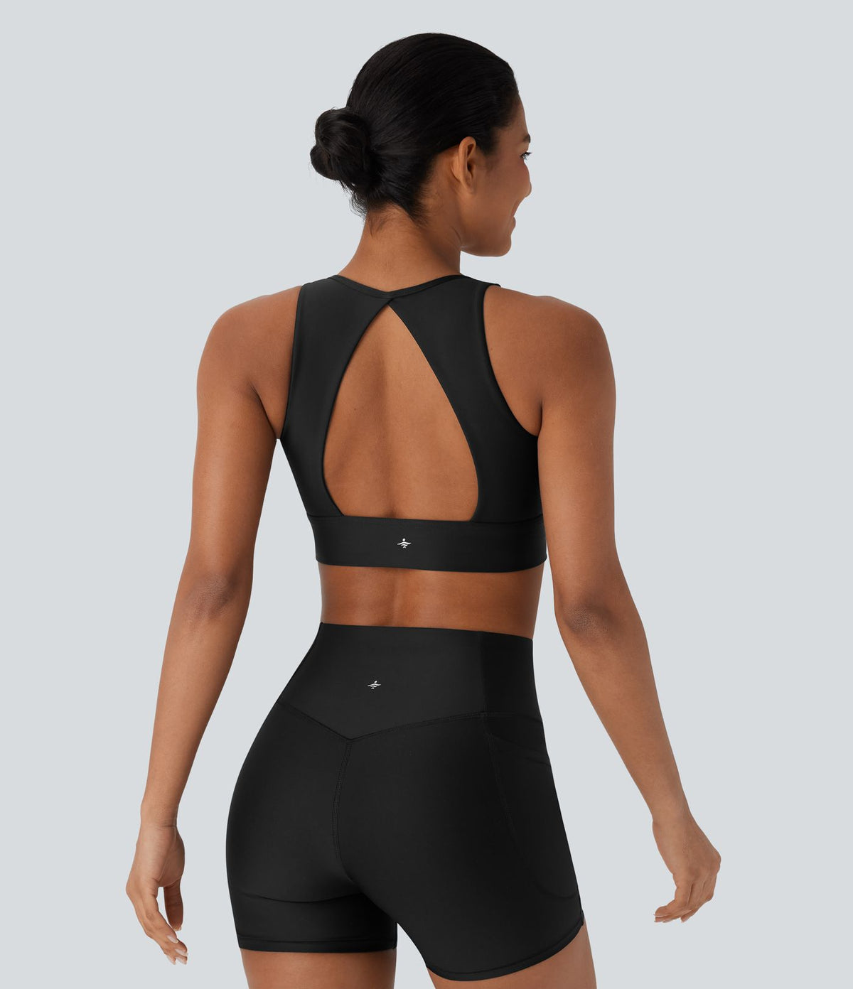 Brassière de sport yoga soutien souple brillant bonnets A-D