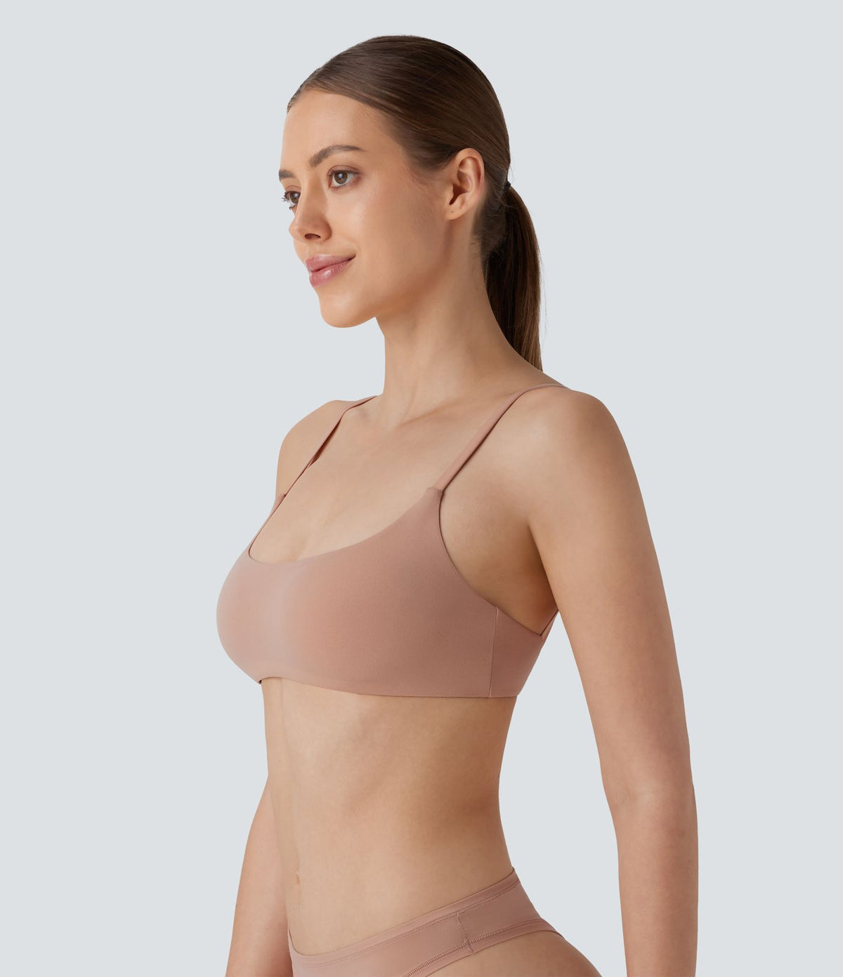 Brassière de détente extensible dos nu douce pour la peau avec bretelles ajustables